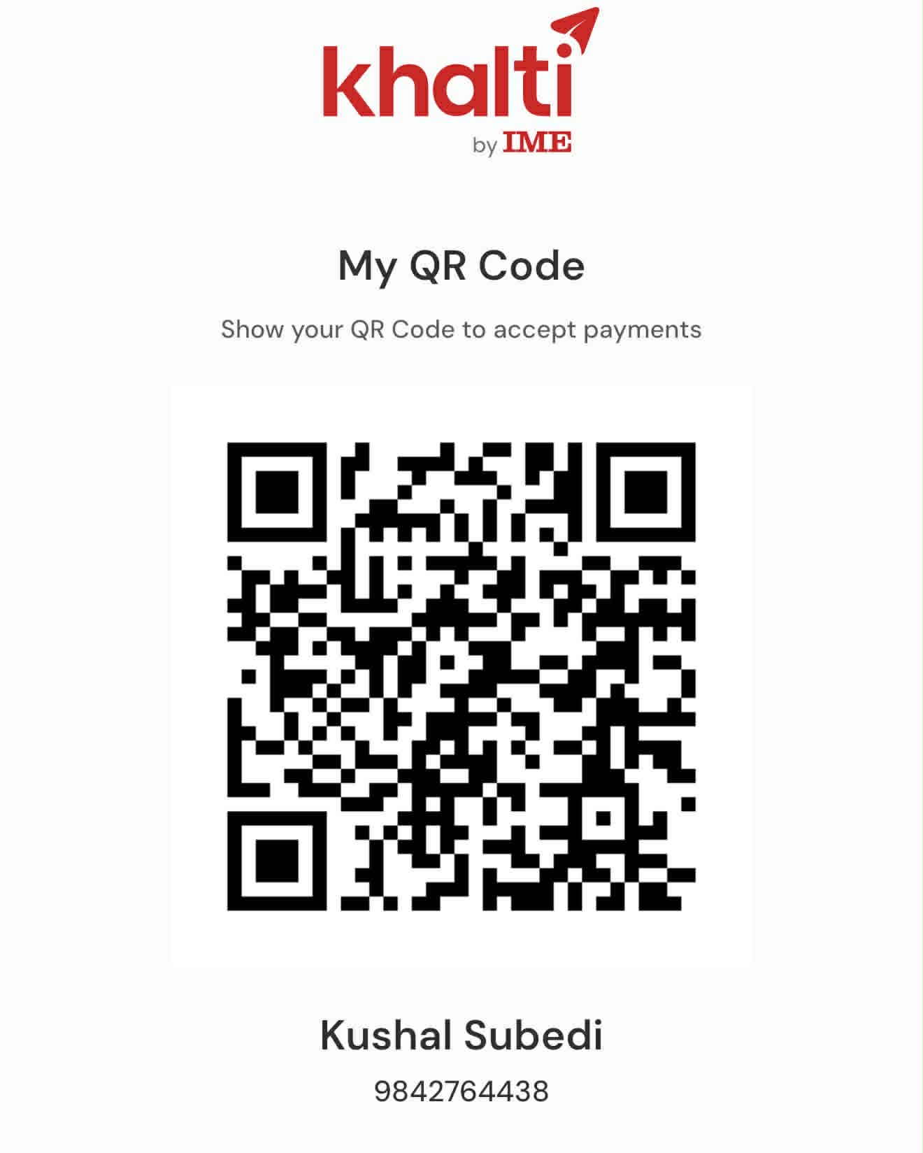 Khalti QR